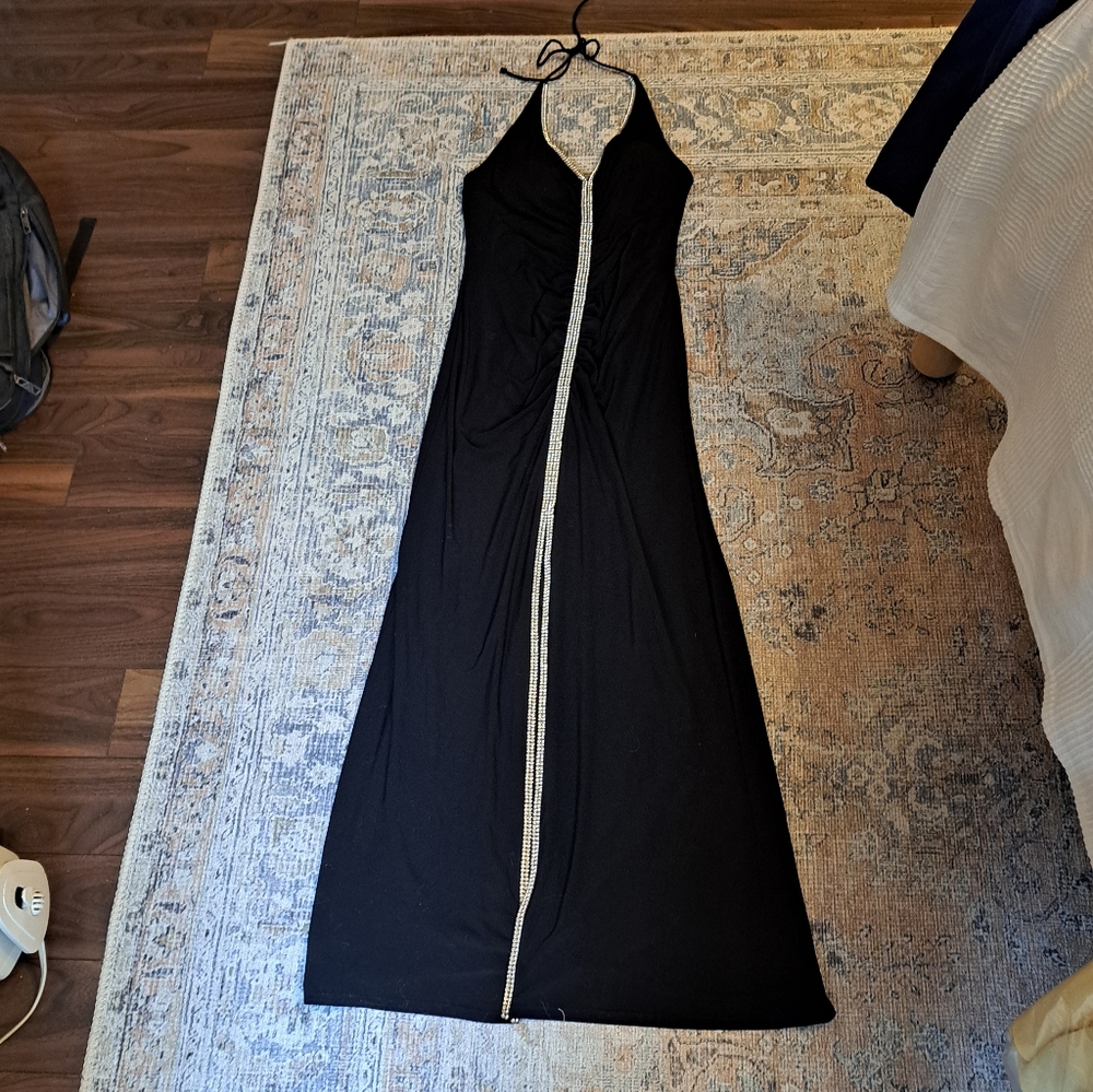JUMP Apparel Formal Halter Gown